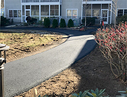 Apartment Sidewalk Paving before and after