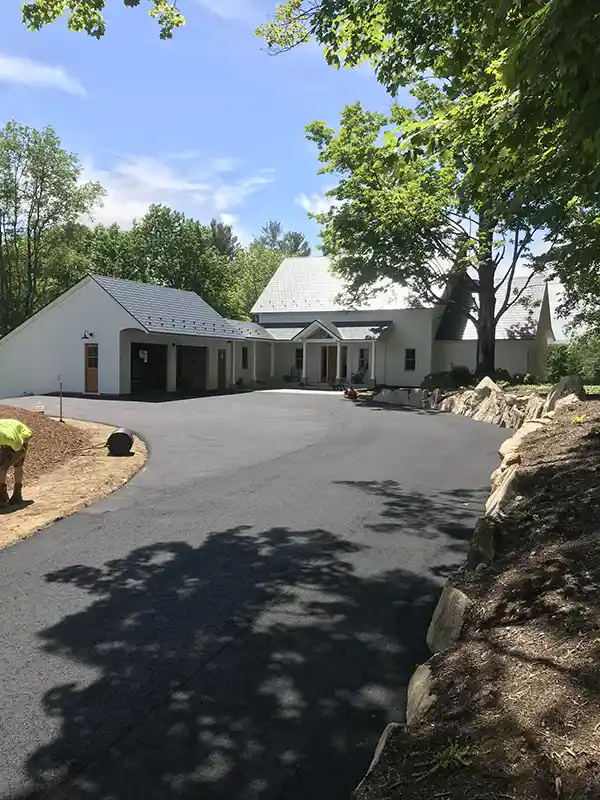 Driveway after paving